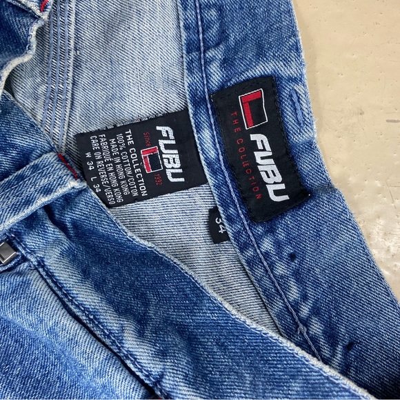 Vintage Rare Fubu Cargo Jeans size 34 - Picture 5 of 6
